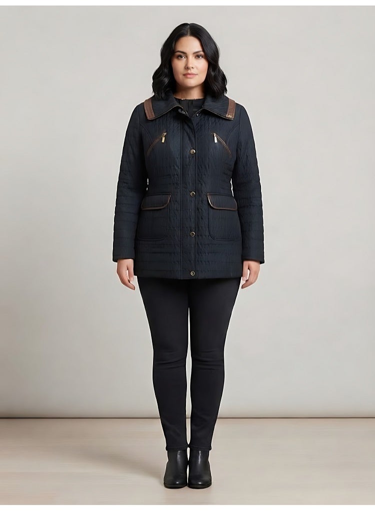 A comfortable and stylish women's quilted jacket (Size 46). - Image 2