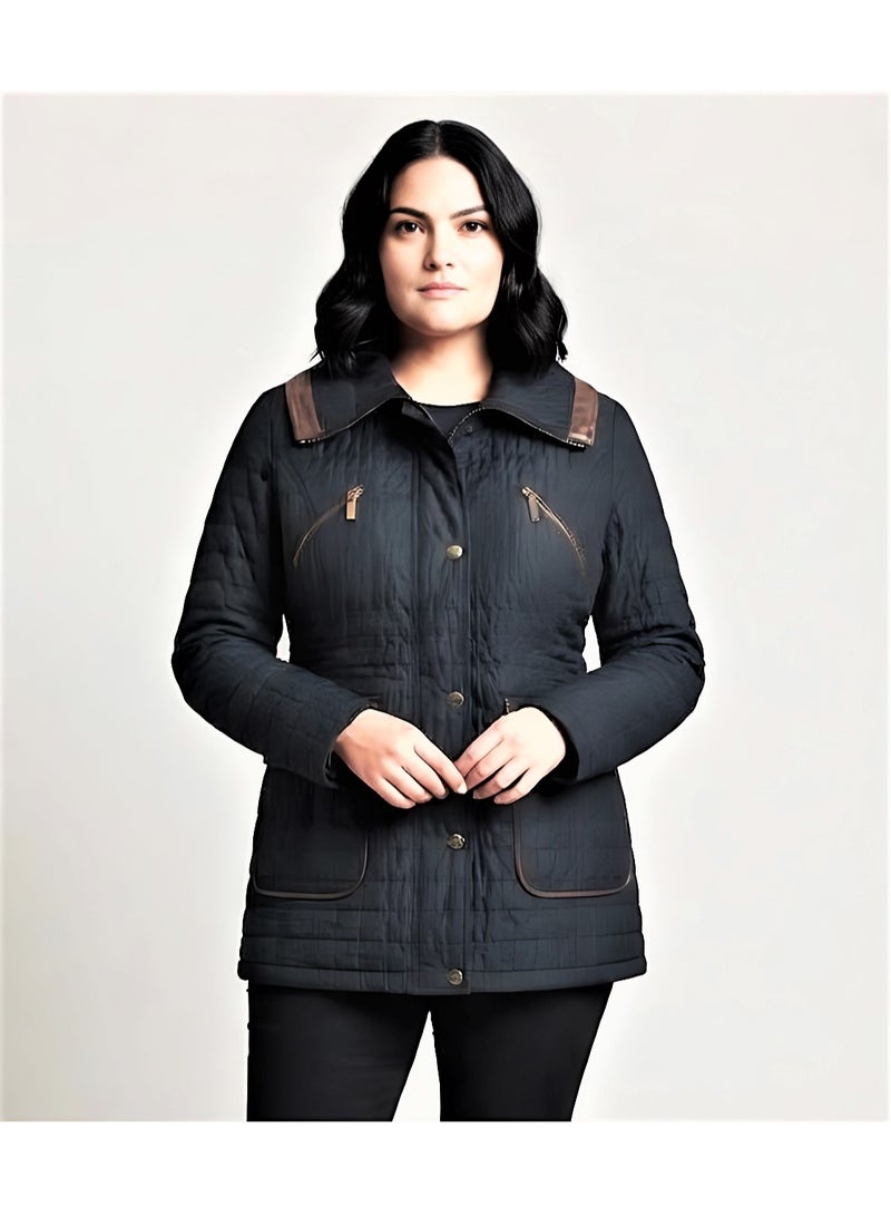 A comfortable and stylish women's quilted jacket (Size 46). - Image 1