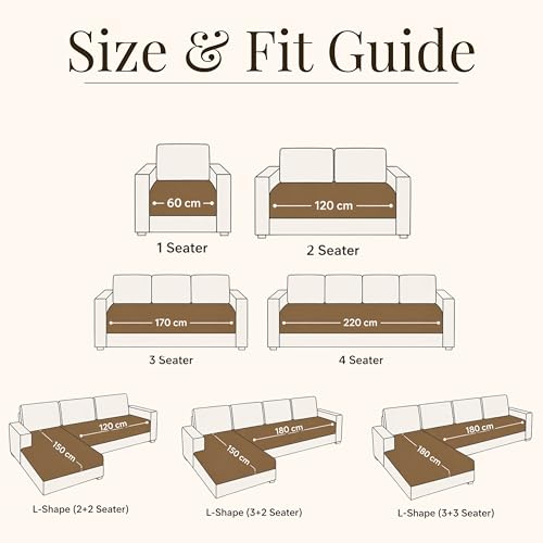 HOKIPO 'PebblePlush' Premium Milk Velvet Anti Slip Sofa Cover Mats for L Shape and 1/2/3 Seater Sofa. Make Your Own Sofa Cover Set, 90(D) x 150(L) cm, Pristine Green (AR-5024-GRN) - Image 2