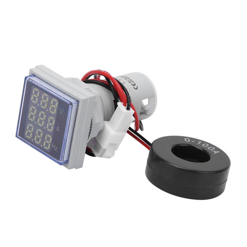 Voltage Meter 3-Digit Large Square LED Display - Single-Phase AC Current Meter for Portable Electrical Measurement, Frequency Monitoring & Home Industrial Use - Image 4