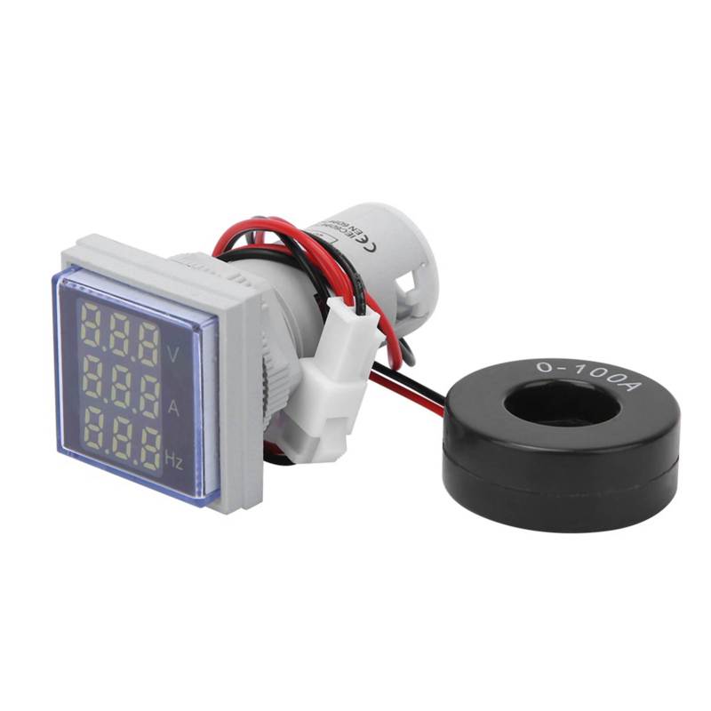 Voltage Meter 3-Digit Large Square LED Display - Single-Phase AC Current Meter for Portable Electrical Measurement, Frequency Monitoring & Home Industrial Use - Image 3