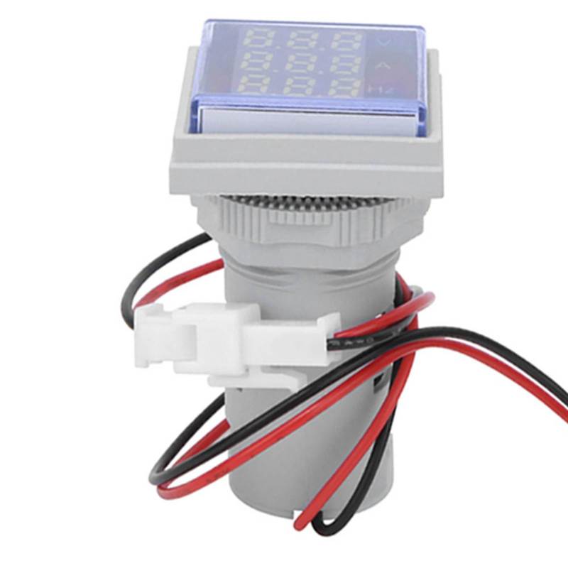 Voltage Meter 3-Digit Large Square LED Display - Single-Phase AC Current Meter for Portable Electrical Measurement, Frequency Monitoring & Home Industrial Use - Image 5