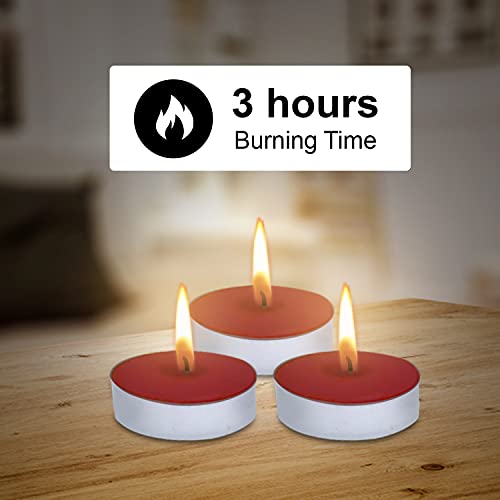 AURA DECOR AuraDecor Pack of 20 Fragrance Tealight Candles || Spa Candles || 3 Hours Burning Time (Rose & Lemon Grass), Wax - Image 3