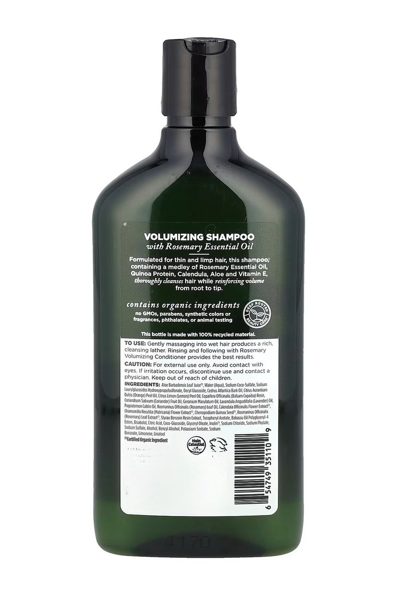 Avalon Organics Shampoo Volumizing Rosemary (325 ml) - Image 3