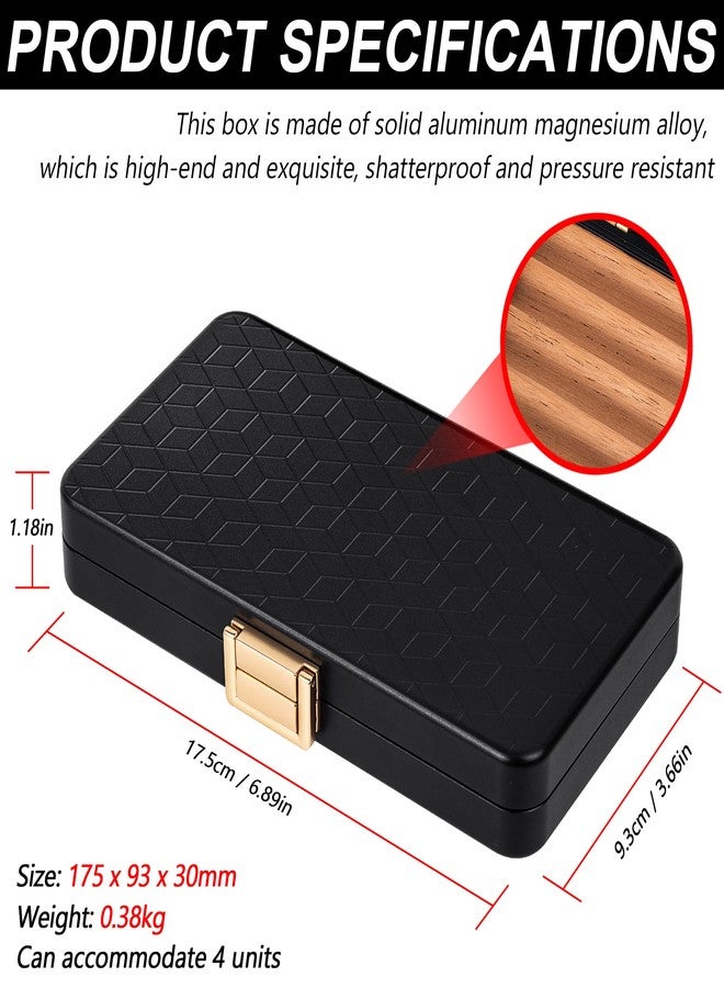Goshentech unique travel case, tough metal alloy outer box, still air/water tight .Capacity 4pcs (Silver) - Image 3