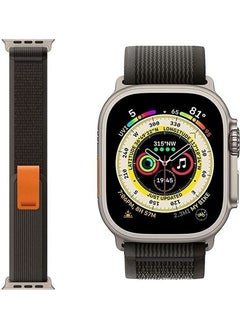 Cosmostech Smart Watch Compatible for Watch 42MM 44MM 45MM 49MM 1/2/3/4/5/6/se/7/8/ultra Mesh Band and Strap Dark Gray(Orange)  - Image 2