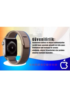 Cosmostech Smart Watch Compatible for Watch 42MM 44MM 45MM 49MM 1/2/3/4/5/6/se/7/8/ultra Mesh Band and Strap Dark Gray(Orange)  - Image 3