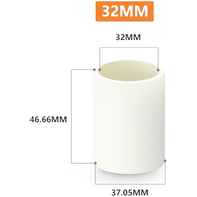 15PCS PVC PIPE FITTING 32MM PVC COUPLING FURNITURE GRADE PIPE SOCKET FITTINGS, FOR HOME OR INDUSTRIAL - Image 3