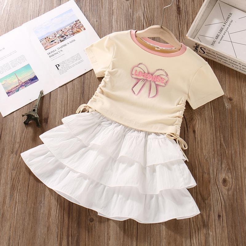 Girls Skirt Summer Style Princess Cake Skirt Half Skirt Medium And Large Children Black And White Fluffy Skirt - Image 3