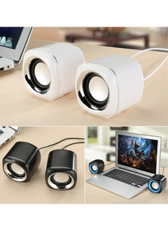 BONKS Computer Speakers, 6W PC Powered Speakers USB Speaker Monitor Speakers for Desktop Computer/PC/Laptop Gaming Speaker  - Image 2