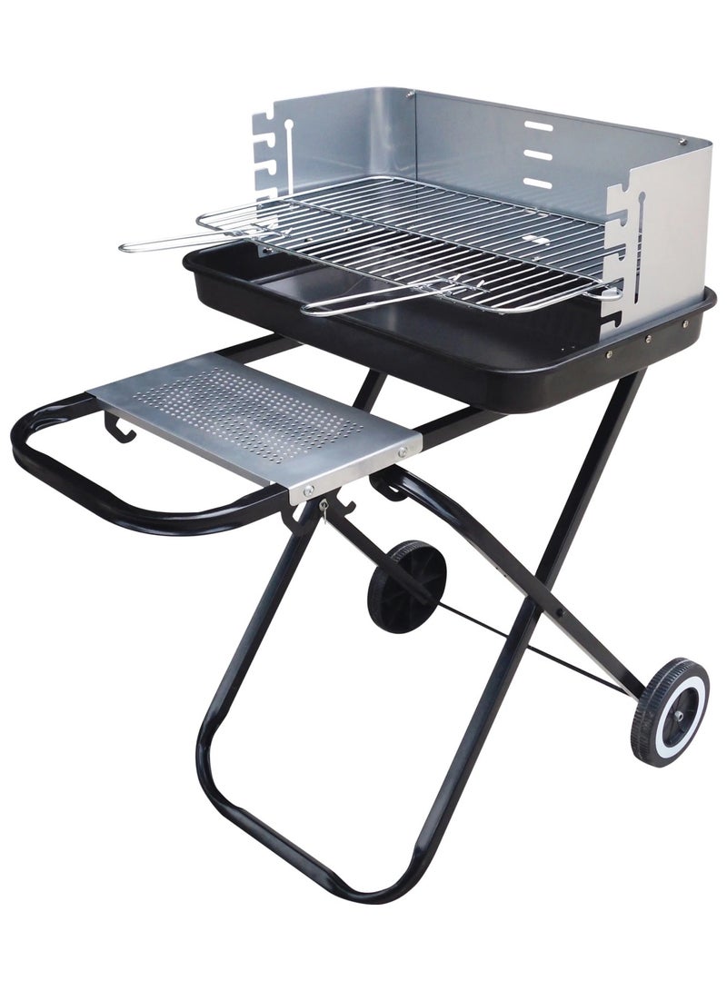 DubaiGallery شواية فحم محمولة من الصلب 18 بوصة مع تحكم في الحرارة للباحات والنزهات والمناسبات - Image 2