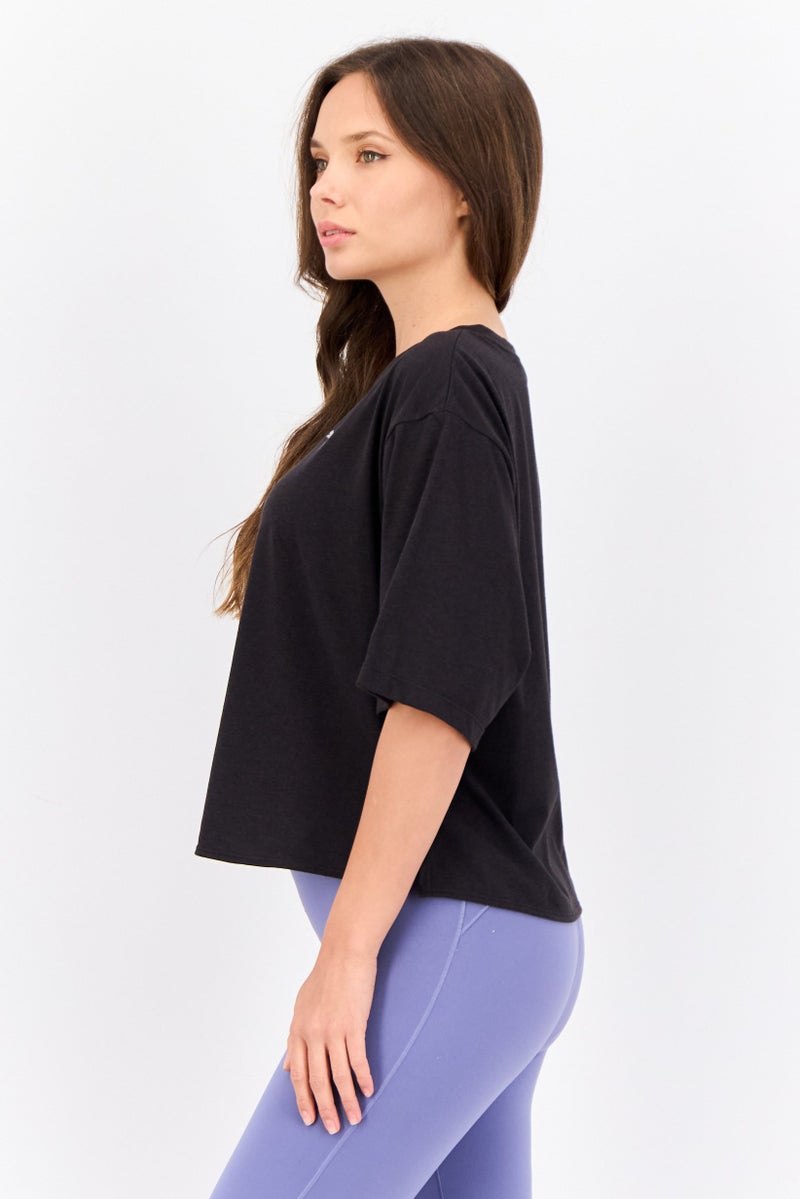 PUMA Women Sportswear Fit Short Sleeves Outdoor Top, Black - Image 2