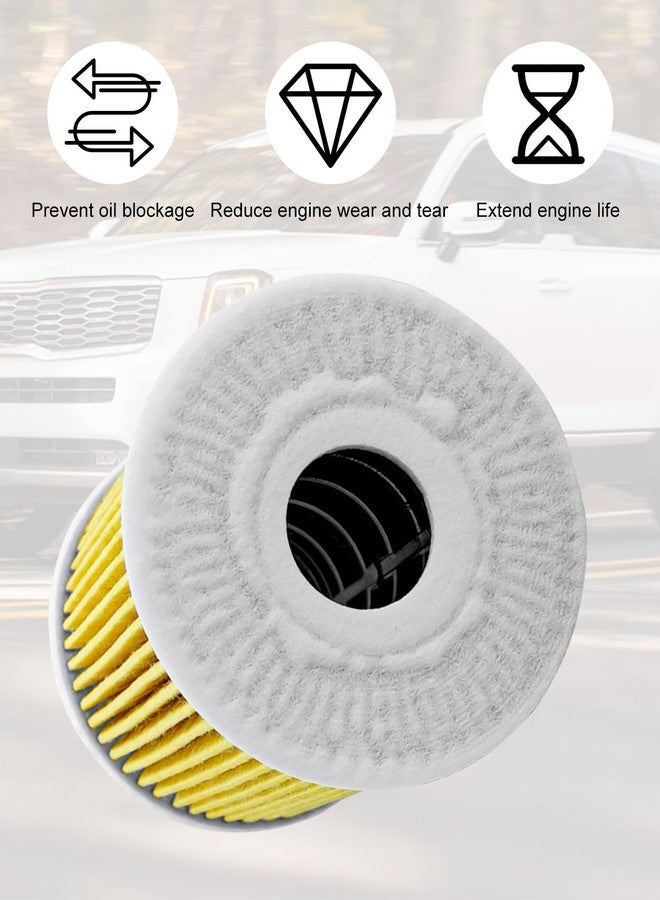 ULZOZN 6Pcs Oil Filter Compatible with Kia Sorento 3.3L V6 2019-2020 Telluride 2019 2020 2021 2022 2023 2024, Replace 26320-3CKB0 - Image 4