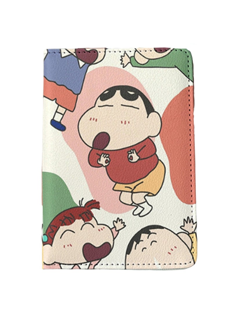 Shy Boy Printed Passport Holder Multi-Function Card Holder Passport Protector, Id Card Storage Case Boys And Girls Card Holder Pu Leather Travel Id Holder, Travel Accessories - Image 1