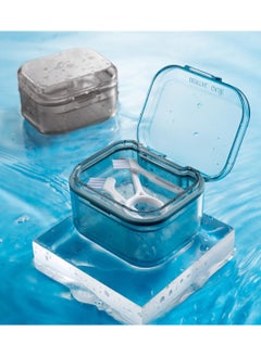 Excefore Leak Proof Denture Case, Retainer Case Orthodontic Denture Cup with Strainer, with Drain Tray, for Dentures, Partial Dentures, Traditional Braces, Etc  - Image 5