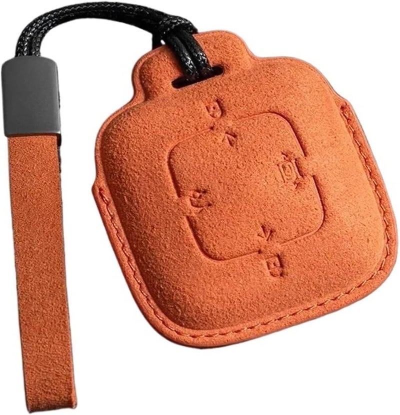 Compatible for ZEEKR 001 X 2023 2024 Suede Leather 4 Buttons Car Key Case Cover Protector Shell Holder Keychain Accessories(Style 6) - Image 1