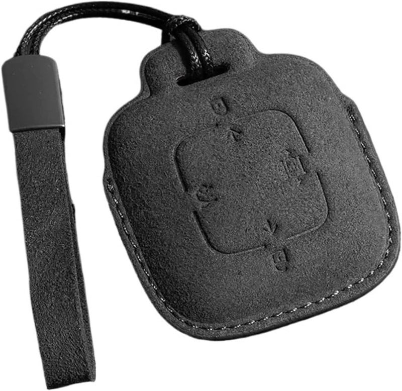 Compatible for ZEEKR 001 X 2023 2024 Suede Leather 4 Buttons Car Key Case Cover Protector Shell Holder Keychain Accessories(Style 6) - Image 4