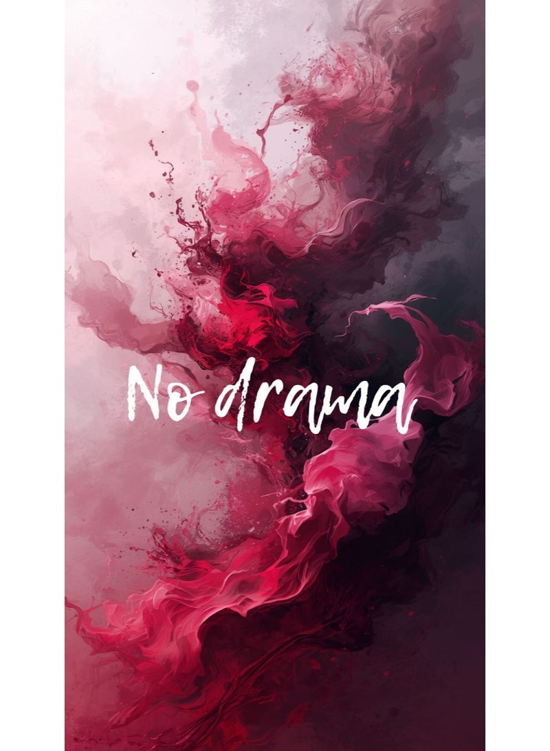 UPC Modern Abstract Wall Poster 50x70 cm – “No Drama” Artistic Design | Premium Wall Art Decor - Image 1