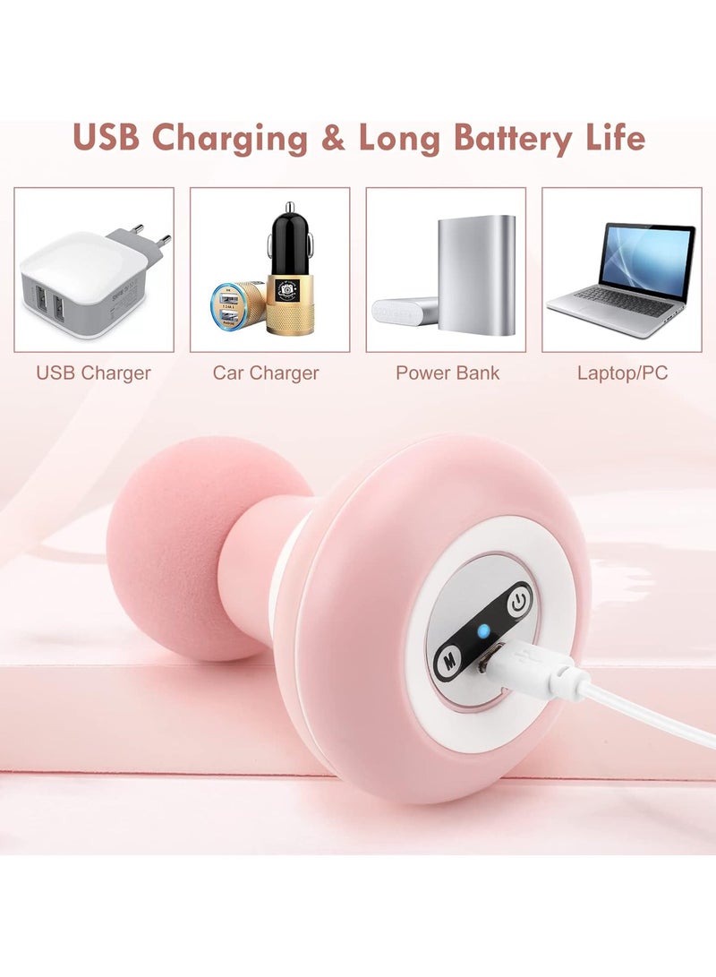 general Back Massager Handheld, Mini Portable Electric Full Body Massager, USB Rechargeable, 6 Vibration Modes for Neck, Shoulder, Leg, Foot Massage, Exercise Recovery - Image 4