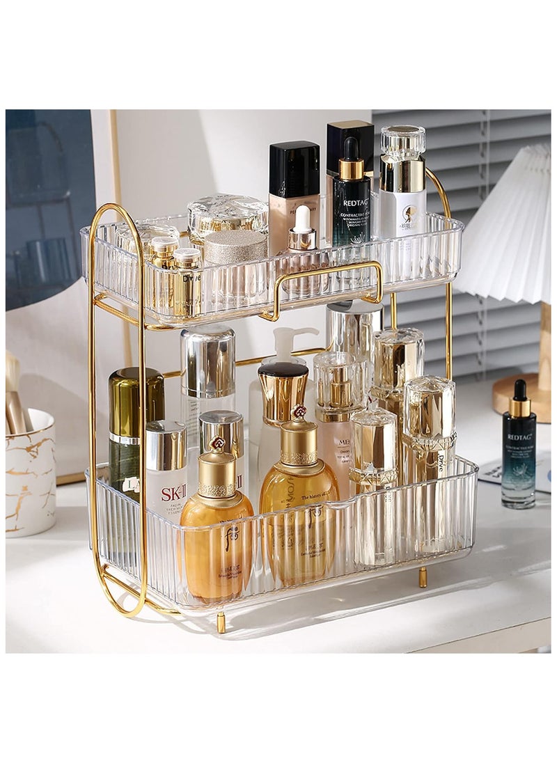 Generic Bathroom Organizer Countertop,Vanity Organizer Basket with Sliding Tray,Makeup Organizer and Storage,Cosmetic Display Cases, Kitchen Counter Organizers Spice Rack  - Image 1