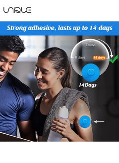 Unique Freestyle Adhesive Patch, 25 PCS Good for Libre– Enlite – Guardian –Pre-Cut Back Paper Waterproof Libre2/3 Sensor Covers（Blue）  - Image 5