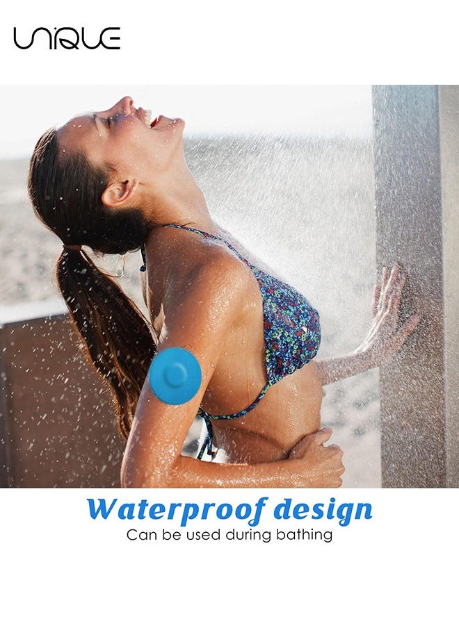 Unique - Freestyle Adhesive Patch, 25 PCS Good for Libre– Enlite – Guardian –Pre-Cut Back Paper Waterproof Libre2/3 Sensor Covers（Blue） - Image 1