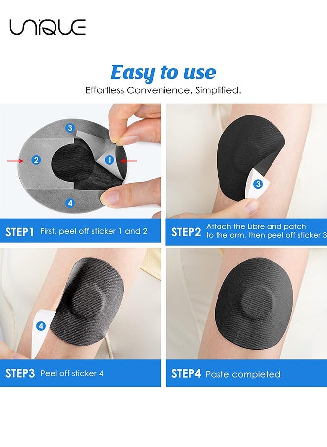 Unique - Freestyle Adhesive Patch, 25 PCS Good for Libre– Enlite – Guardian –Pre-Cut Back Paper Waterproof Libre2/3 Sensor Covers（Blue） - Image 1