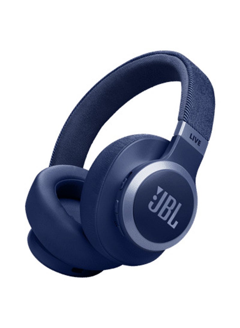 JBL Live 770 NC Wireless Over-Ear Headphones With True Adaptive Noise Cancelling Blue - Image 1