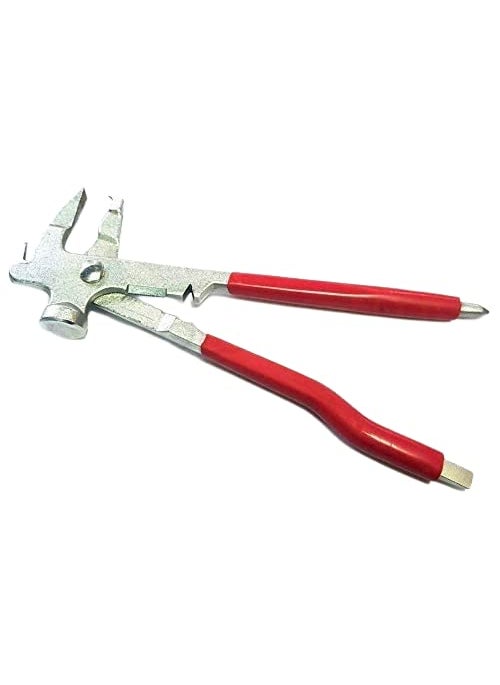 B.K.Jagan and Co B K JAGAN CO Wheel Balancing Weight Plier Hammer With 11 in 1 Pocket Tool 250mm  - Image 1