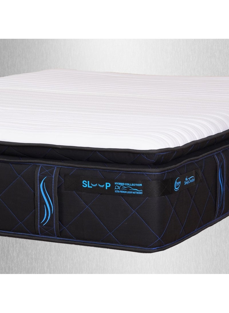 أيه دابليو دي مرتبة روزلين المصنوعة من إسفنج ميموري فوم وإسفنج بولي يوريثين، مرتبة عالية الجودة متوسطة الطراوة تتميز بثباتها وطول أمدها بتقنية بونيل سبرينج مع طبقة ناعمة كالوسادة الفندقية، بسماكة 33 سم. مقاس كينغ 180*200 - Image 4