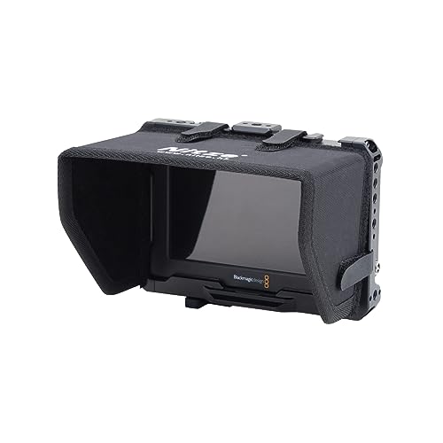 Nitze Cage Kit for Blackmagic Video Assist 5" 12G / 3G, with Sunhood, HDMI and USB-C Cable Clamps - JT-B01B - Image 1
