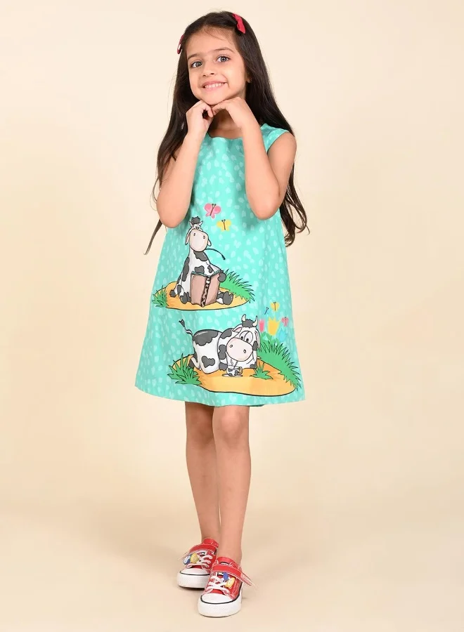 ليل بيكس فستان بقرة بدون أكمام