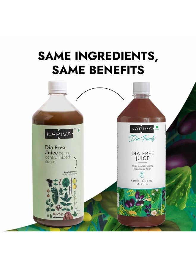 Kapiva عصير كابيفا دايا فري + عصير جت سليم | مجموعة أيورفيدا للتحكم في سكر الدم وإدارة الوزن الشاملة (1 لتر + 1 لتر) - Image 2