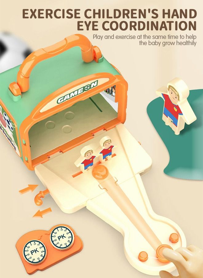 GROIC 2-In-1 Table Top Board Game Mini Bowling & Football Toy, Arcade Desktop Shooting Alley Office Desk Stress Relief Gadgets Small Finger Toys Sports Tabletop  - Image 2