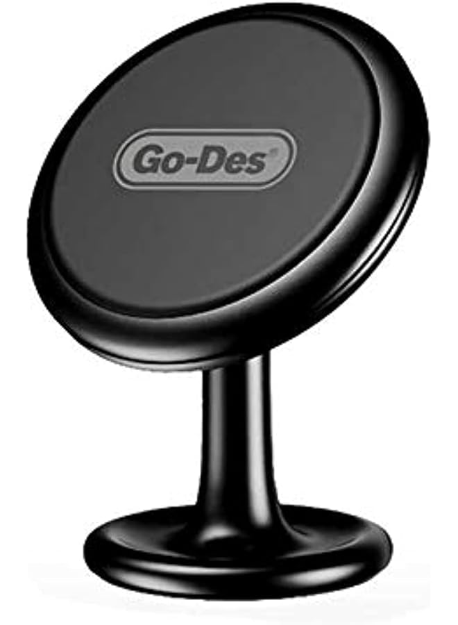 GO-DES Hd658 360° Rotation Super Magnetic Mobile Phone Car Holder For All Mobiles, Tablets And Ipads