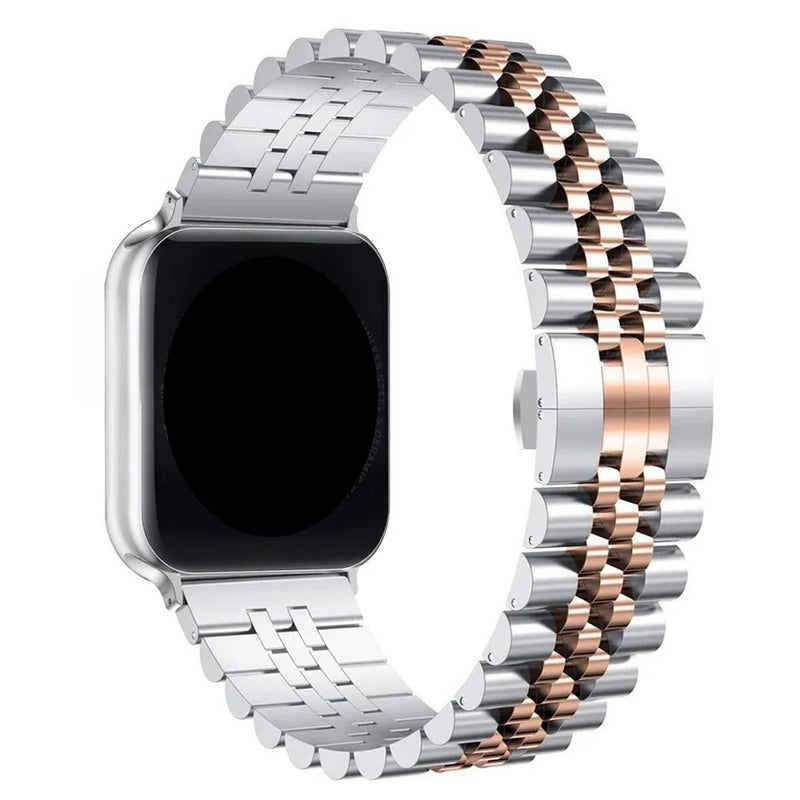 Bluejw Luxury Stainless Steel Smart Strap for Apple Watch 44mm 42mm 40mm 38mm – Premium Metal Bracelet Replacement Band Compatible with iWatch Series 6/5/4/3/2/1 - Image 4