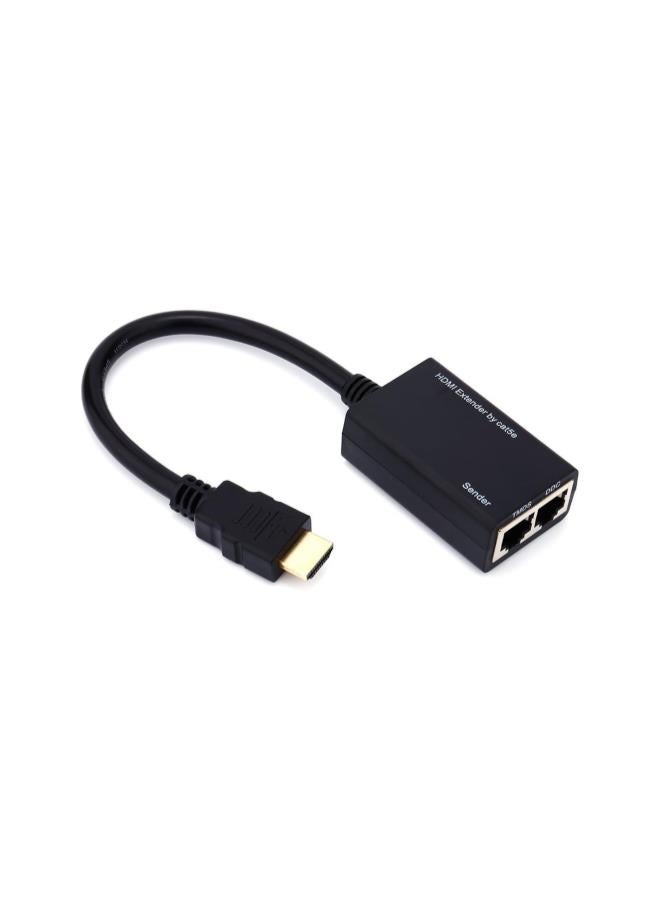 HDMI Extender Over RJ45 CAT5e CAT6 Cable UTP LAN Ethernet Balun Extender Repeater Cable-1080P 3D-30m - Image 2