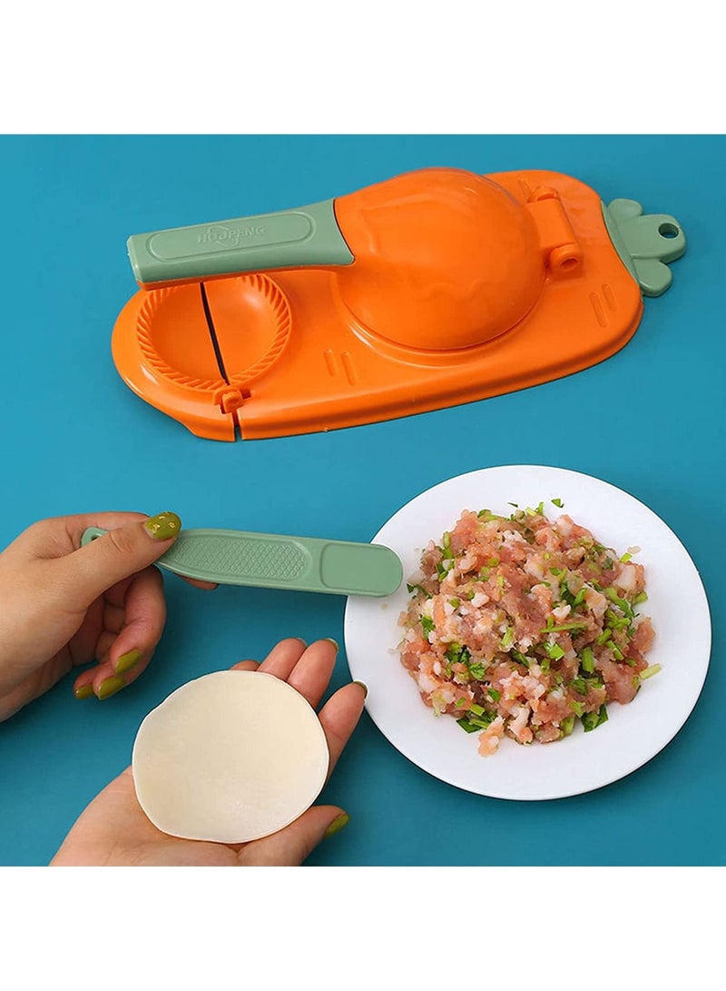 DubaiGallery 2 in 1 Dumpling Maker, 2023 New Dumpling Maker Machine, Household Automatic Dumpling Maker, Maker Press for Pressing Dumpling Skin Wrapper Mould Dough Press Maker - Image 3