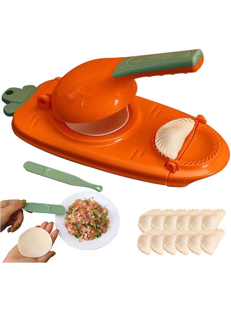 DubaiGallery 2 in 1 Dumpling Maker, 2023 New Dumpling Maker Machine, Household Automatic Dumpling Maker, Maker Press for Pressing Dumpling Skin Wrapper Mould Dough Press Maker - Image 4