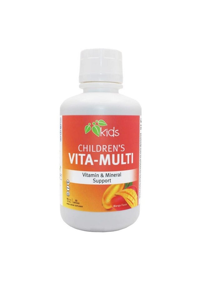 Mountain Meadow Herbs Mountain Meadow Herbs Children's Vita-Multi: Blended Vitamin & Mineral Supplement - Fast Absorbing Liquid Kids Vitamins with Fruits, Greens, and Eye-Protecting Lutein (16 oz.)  - Image 1