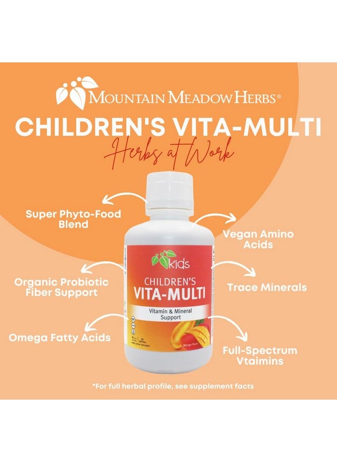 Mountain Meadow Herbs Mountain Meadow Herbs Children's Vita-Multi: Blended Vitamin & Mineral Supplement - Fast Absorbing Liquid Kids Vitamins with Fruits, Greens, and Eye-Protecting Lutein (16 oz.)  - Image 4