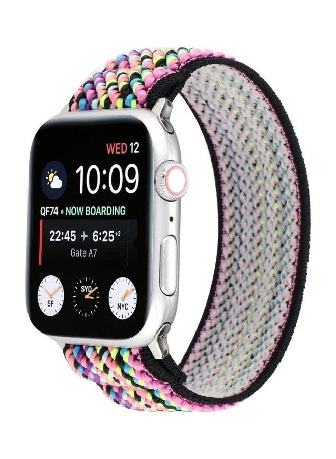 NIBEMINENT Replacement Watchband For Apple Watch Series 7 45mm/6 & SE 5 4 44mm/3 2 1 42mm Multicolour - Image 2