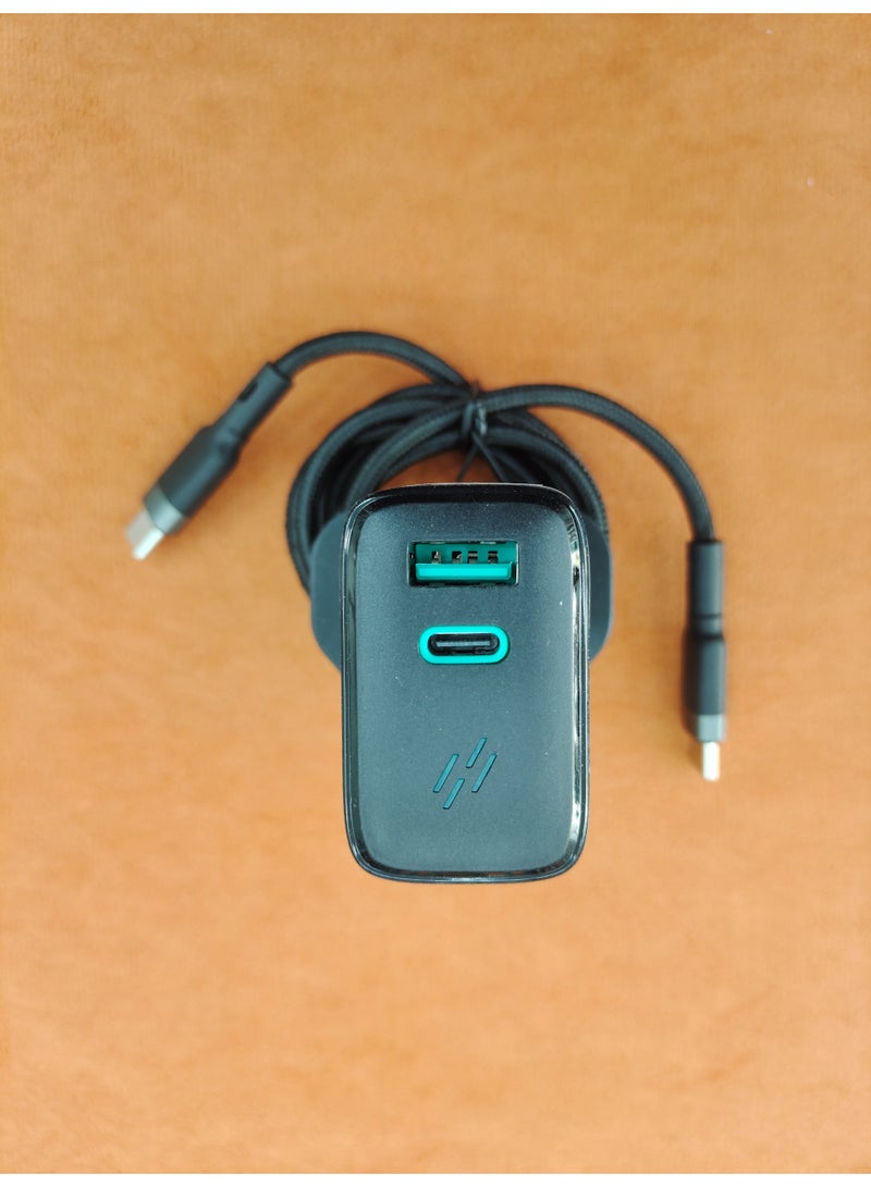 هيتز محول شحن سريع HEATZ ZA69 بقوة 25 واط | شاحن جداري بمنفذ USB-C للهواتف الذكية والأجهزة اللوحية والأجهزة الأخرى - تصميم صغير ومتين - Image 2