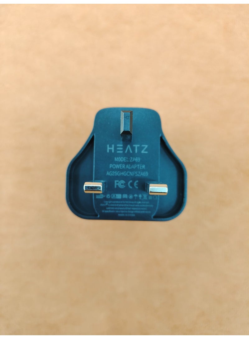 هيتز محول شحن سريع HEATZ ZA69 بقوة 25 واط | شاحن جداري بمنفذ USB-C للهواتف الذكية والأجهزة اللوحية والأجهزة الأخرى - تصميم صغير ومتين - Image 3