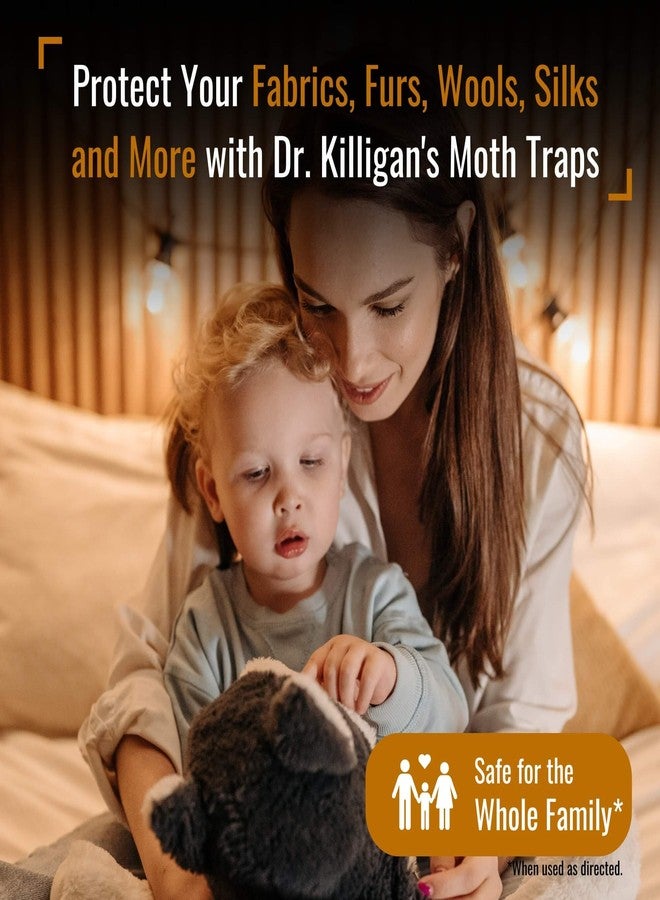 Dr. Killigan's Premium Double Potent Clothing Moth Traps with Pheromones Prime - Organic Trap with Lure for Clothes Closets & Carpet - Case Making & Web Spinning Moth Prevention (20 Pack, White) - Image 5
