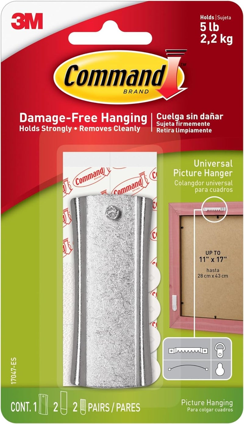 Command Universal Picture Hanger with Damage-Free Hanging, Holds Up to 5 lbs - Image 1
