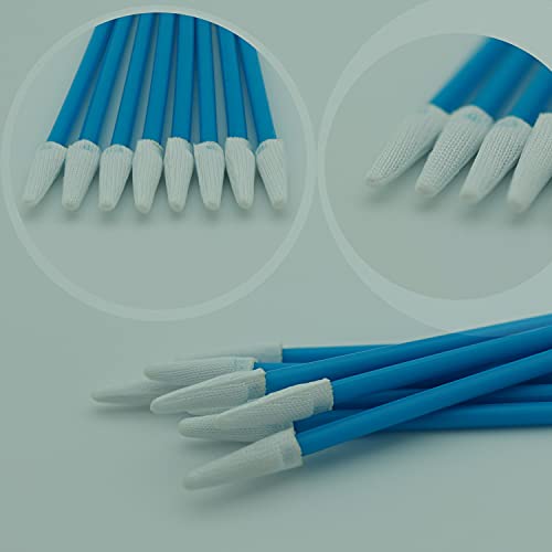 AAwipes Cleanroom Swabs Pointed Tips (100 pcs, 73mm Length, 3.2mm Head Width, Blue) Multi-Purpose Cleaning Swab Sticks with Lint-Free Microfiber Tips for Inkjet Printer, Craft, Camera, Lens (A756A) - Image 4