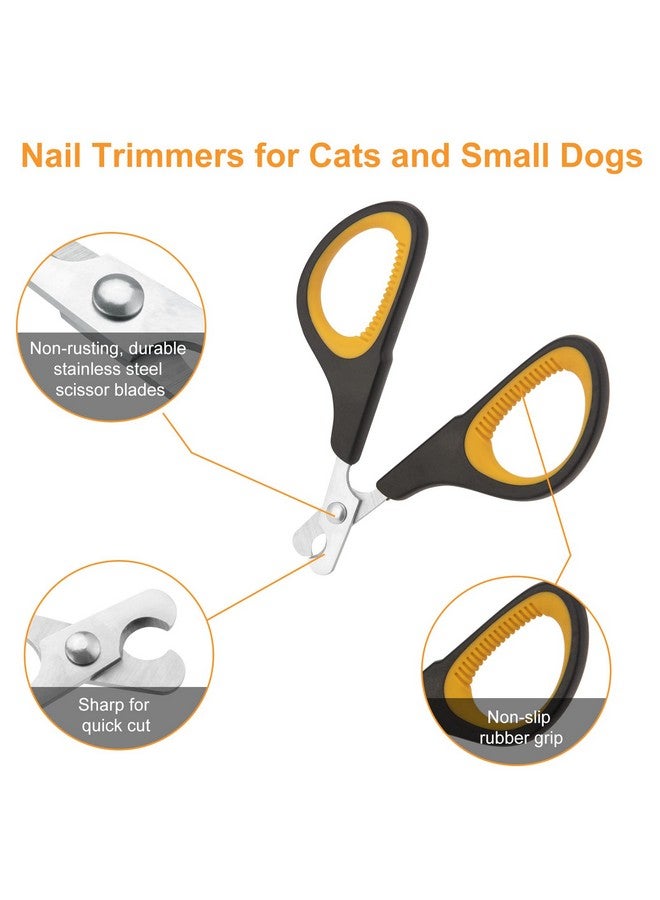 جكسكول مقص أظافر القطط، مقص أظافر الكلاب الفاخر، مقص أظافر الحيوانات الأليفة بمخالب القطط، أداة احترافية مريحة مضادة للانزلاق للعناية بالحيوانات الصغيرة للقطط الصغيرة والجراء والطيور والقنافذ والأرانب والهامستر - Image 5
