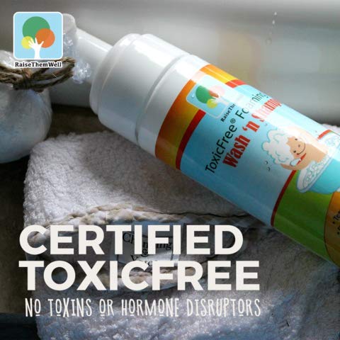 Raise Them Well ToxicFree® Foaming Baby Shampoo & Body Wash – 7.5 fl oz | Gentle, Tear-Free, Unscented Baby Wash for Newborns & Kids | Organic, Hypoallergenic, Sulfate-Free, Paraben-Free - Image 4