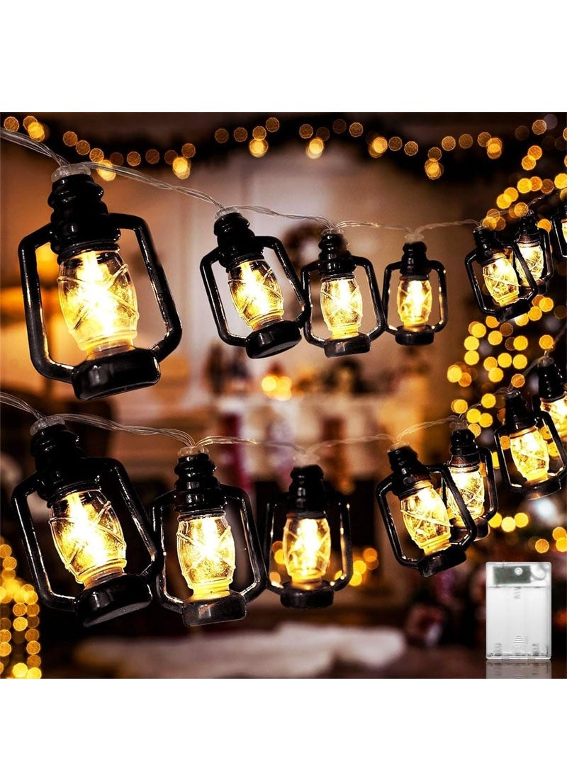 جايزهو 3 متر/20 أضواء ليد رمضان بطارية تعمل فانوس الكيروسين الجنية ضوء مقاوم للماء لعيد مبارك رمضان عيد الميلاد هالوين الزفاف الباحة حديقة زينة الحفلات - Image 1